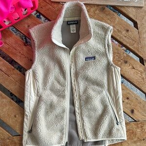 Patagonia Cream Fleece Vest